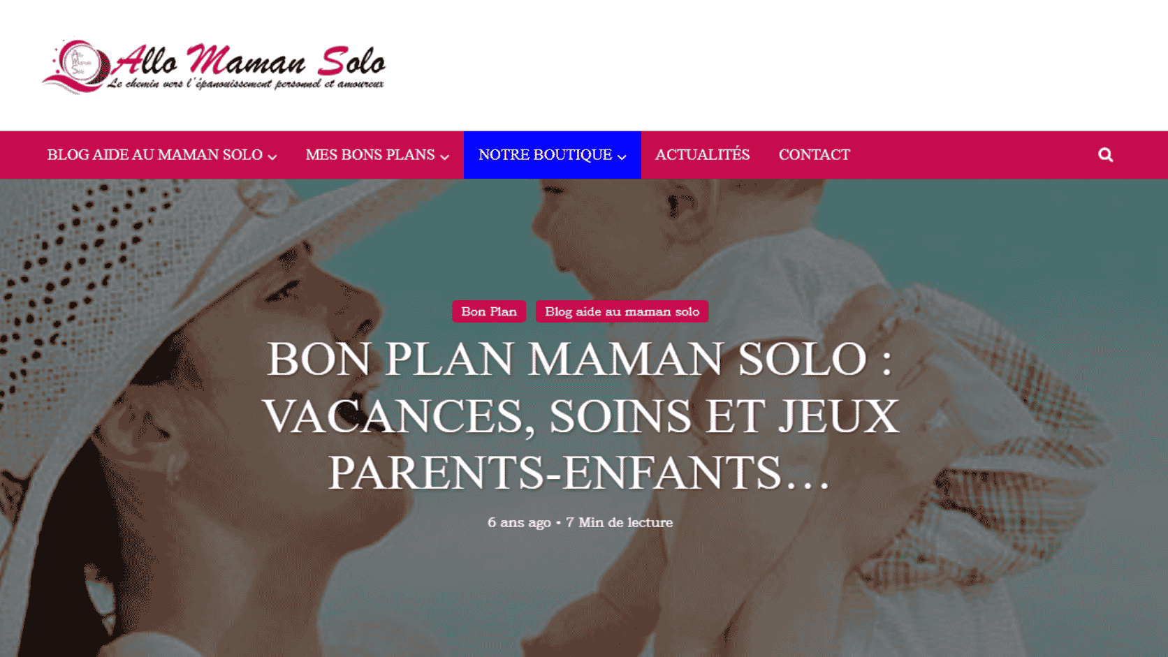 Aperçu du projet Allo Maman Solo
